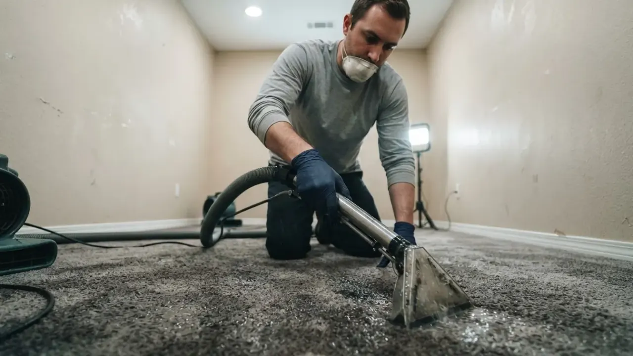 How to dry carpet and upholstery after water damage in Jacksonville: water damage restoration carpet